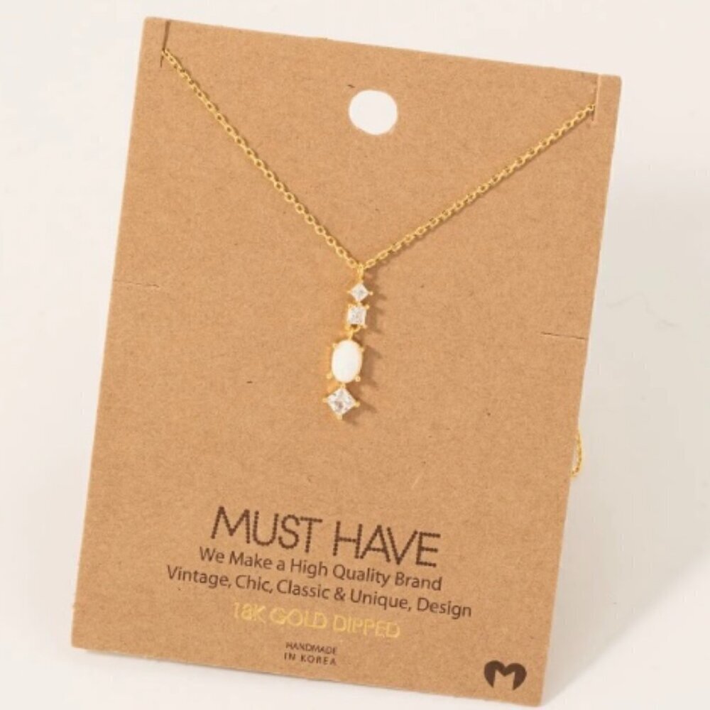 1 Left 18k Gold Opal Pendant Necklace 35$